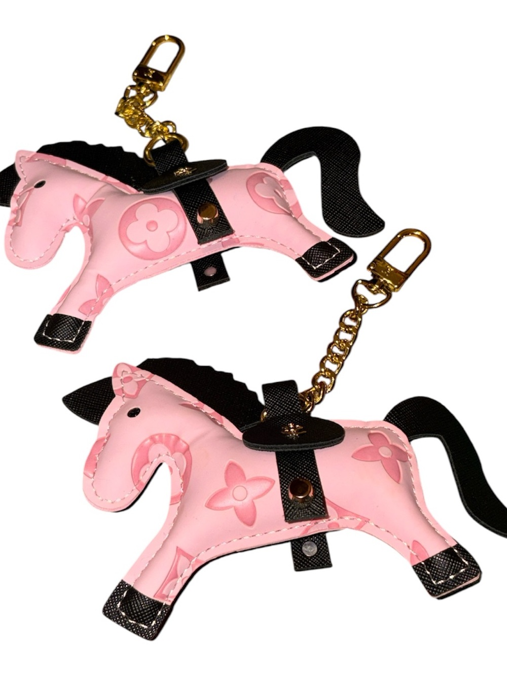 Pink Horse Keychain Bag Charm